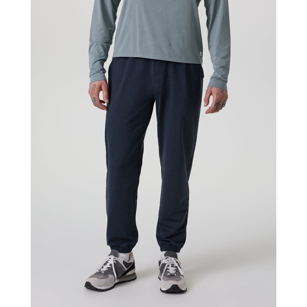Vuori Coronado Jogger Pants Men SM Charcoal Heather Athletic Athleisure Commuter